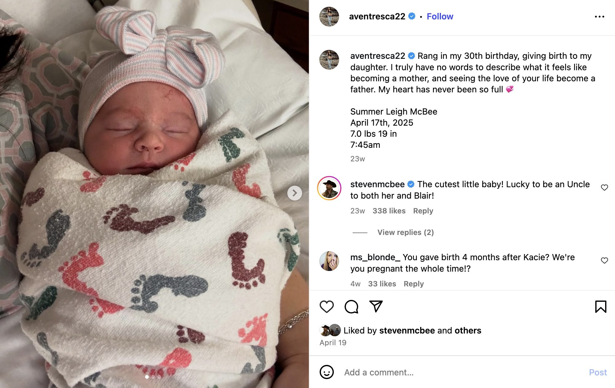 Jesse McBee and Alli Baby summer